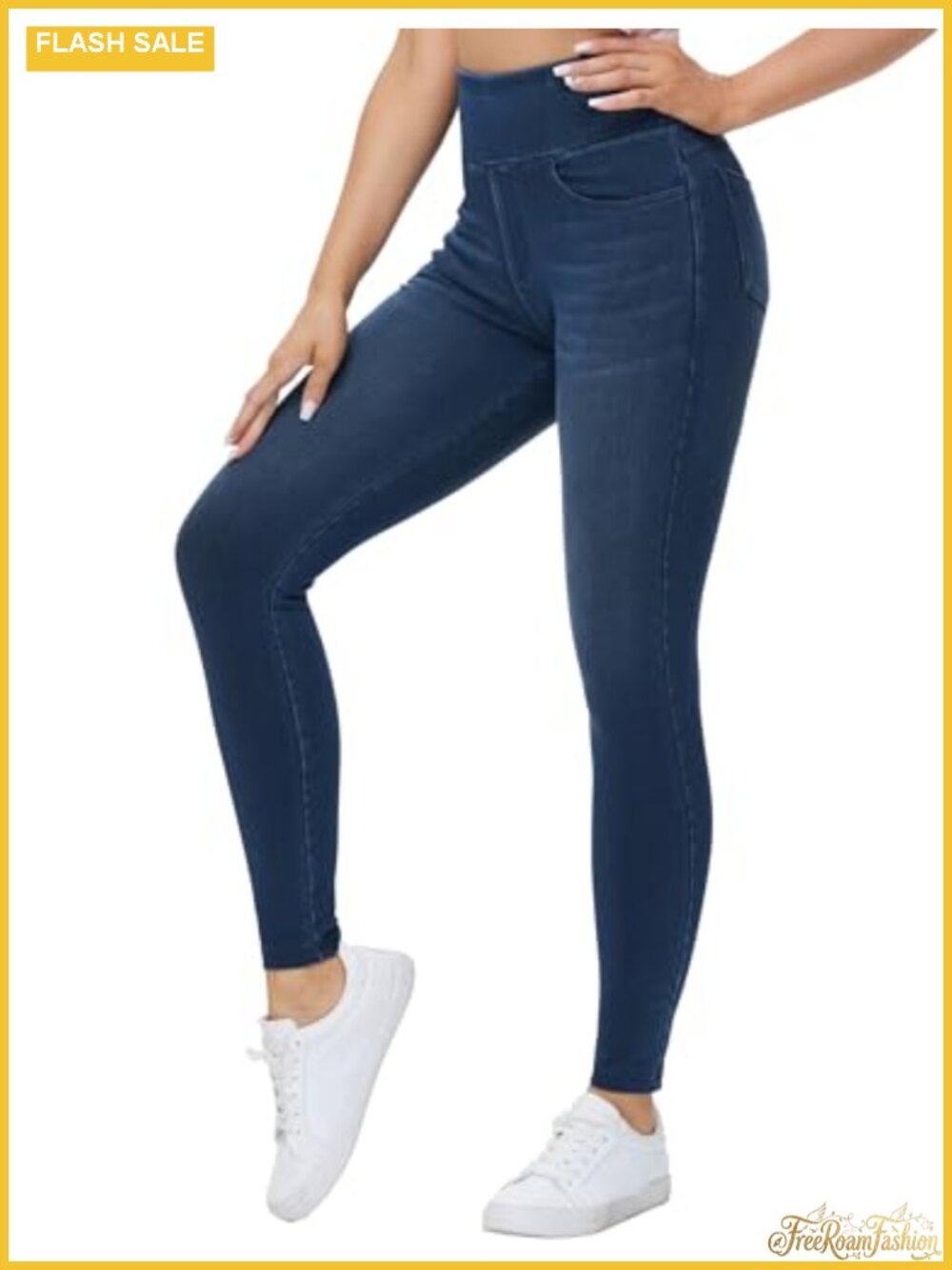 High Waisted Jeggings Women Stretchy Skinny Jean Leggings Tummy Control